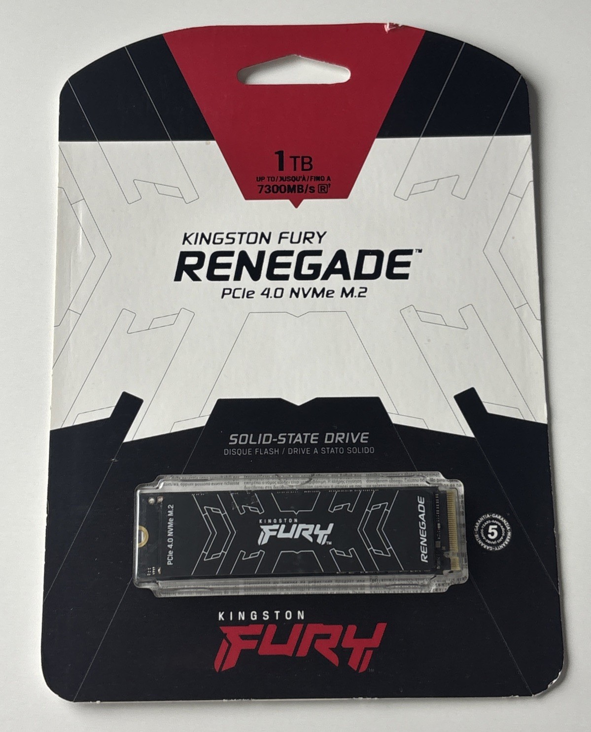 Kingston Fury Renegade PCIe 4.0 NVMe M.2 SSD Series SFYRS/1000G 1TB