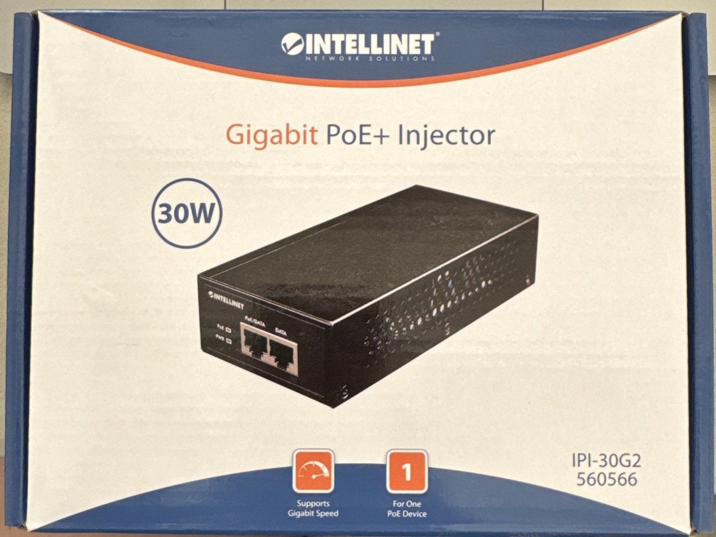 Intellinet Gigabit PoE+ Injector NEW SEALED