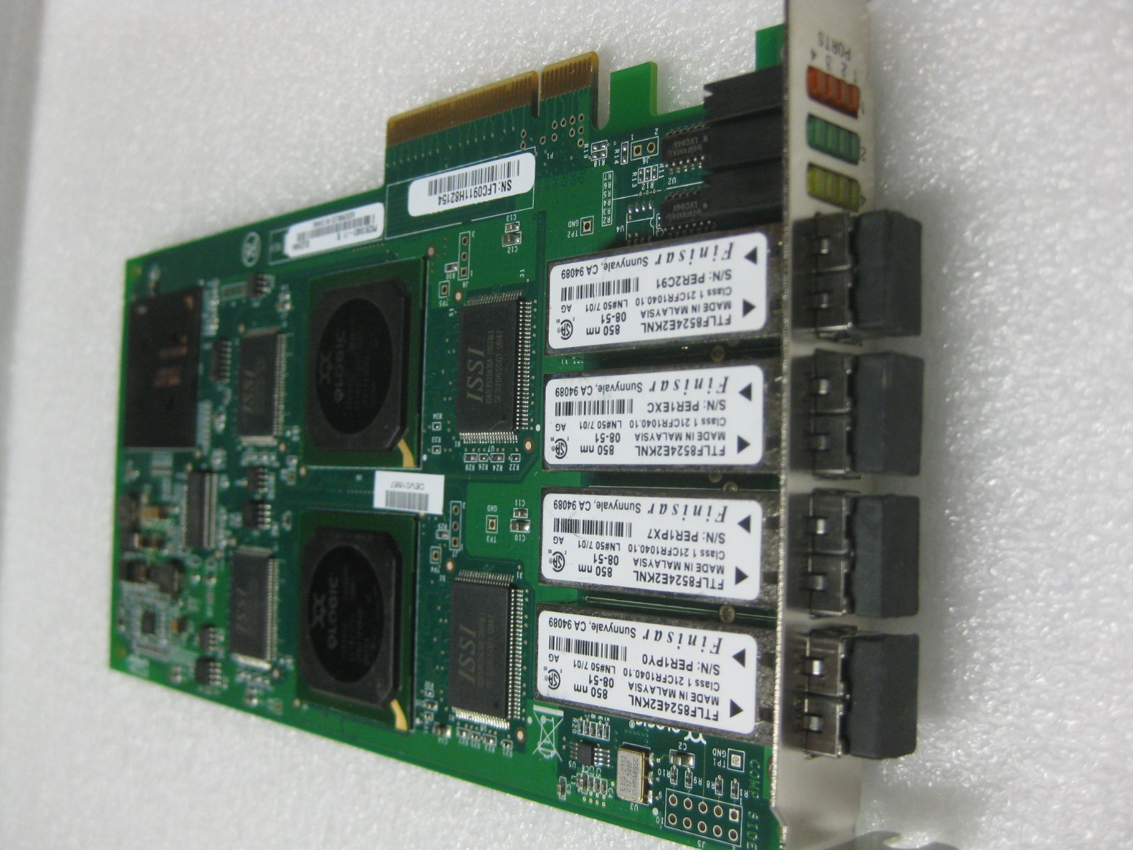 Qlogic QLE2464 PX2610401-11 B 4GB Quad Port FC PCIe Host Bus Adapter