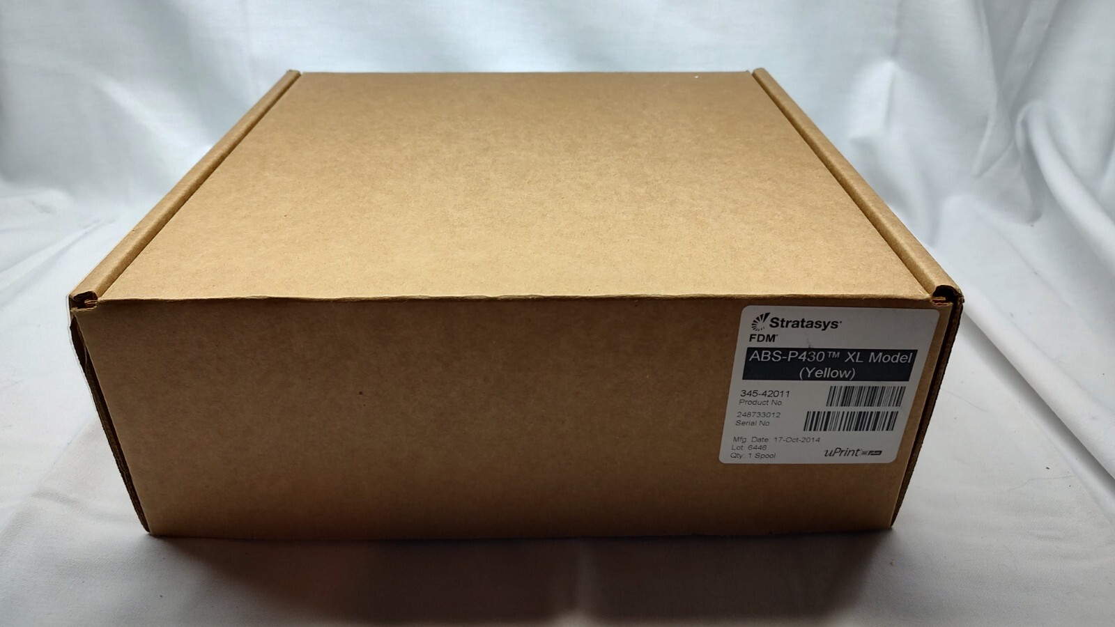 New Stratasys 345-42011, ABS-P430 XL P430XL MODEL Yellow UPRINT FDM 42ci, 688cc