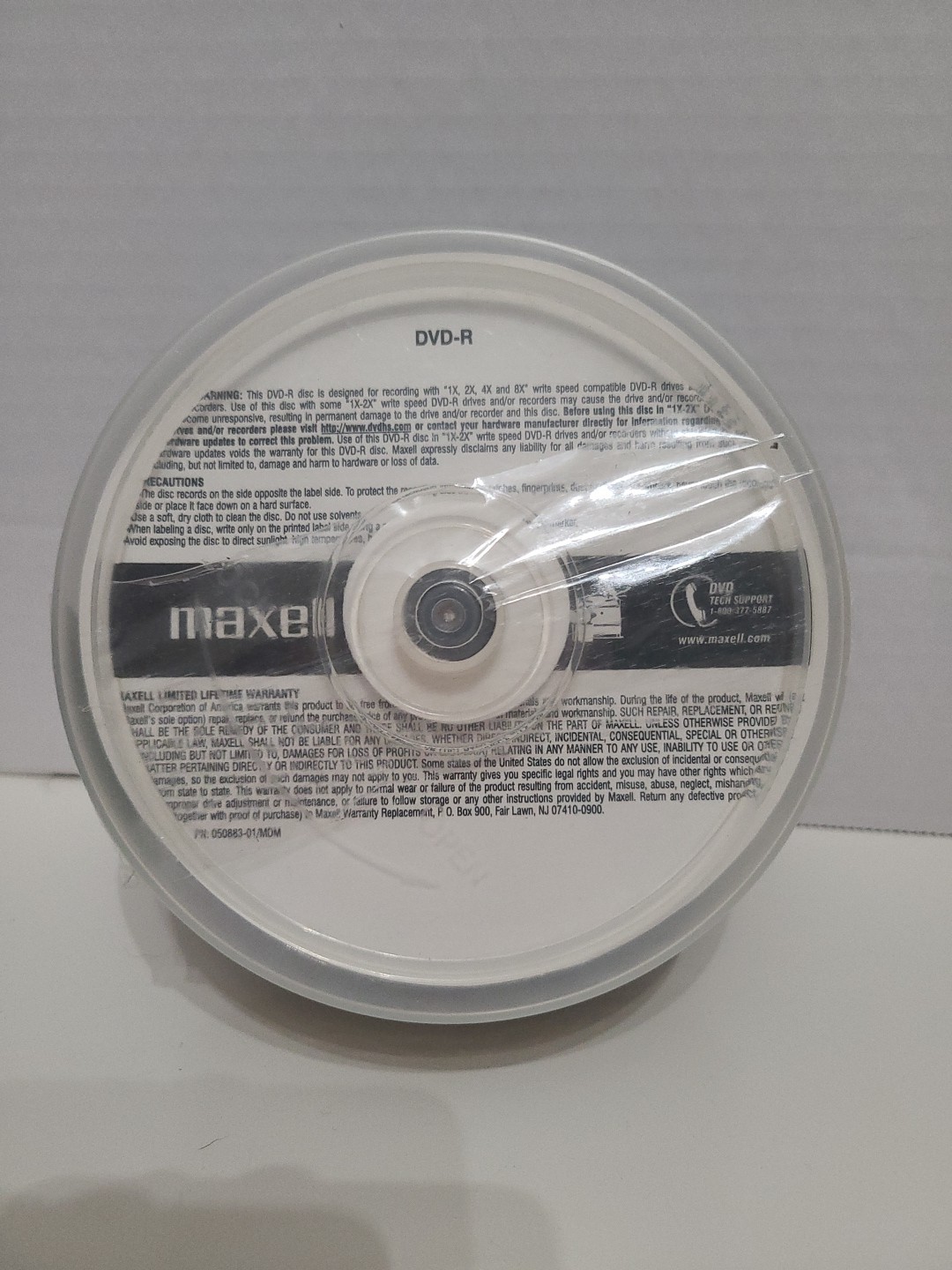 Maxwell DVD+R 8x - 25pk Opened With Case And Lid. New, Opened Package