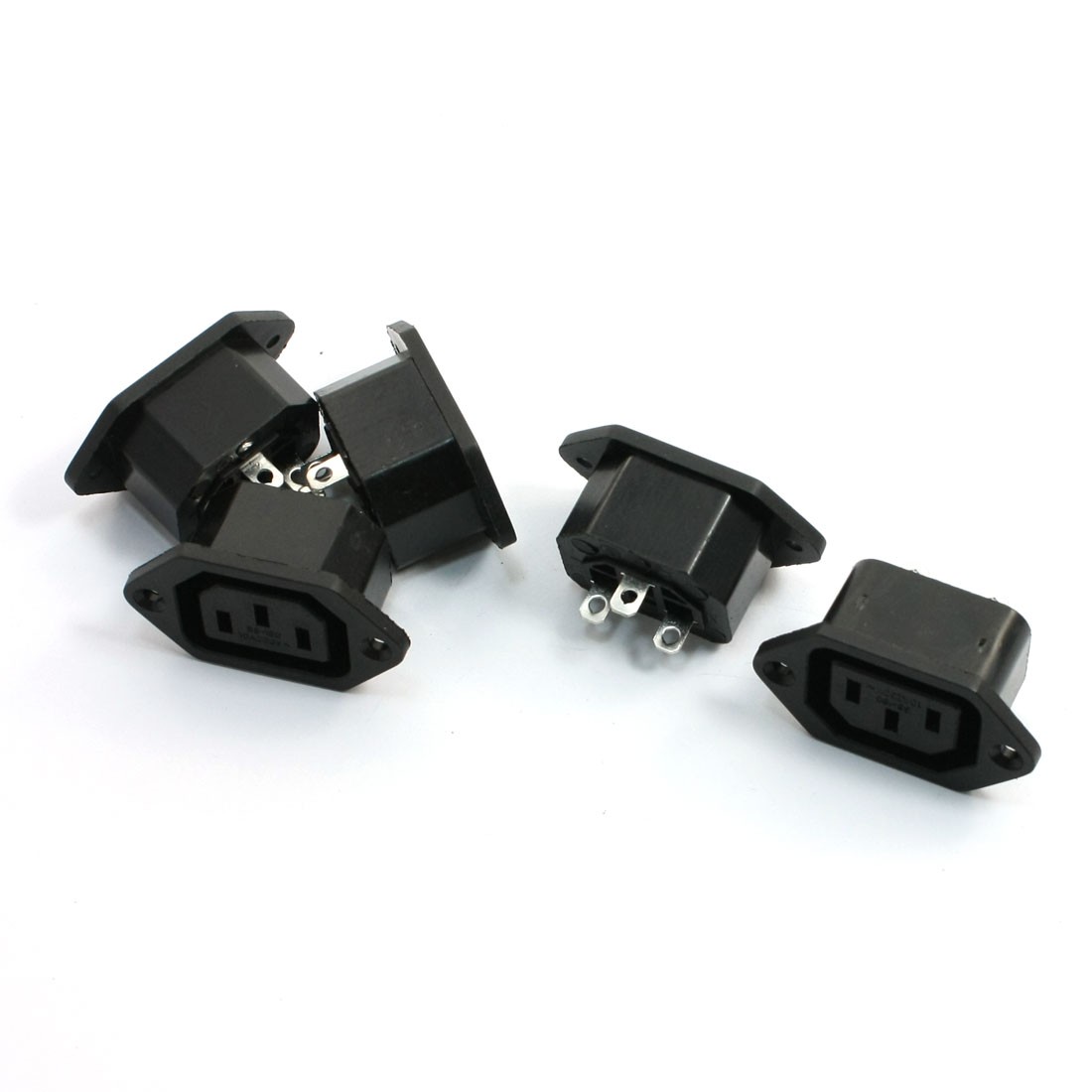 5 Pcs IEC 320 C13 Screw Type Outlet Power Socket Connector AC 250V 10A