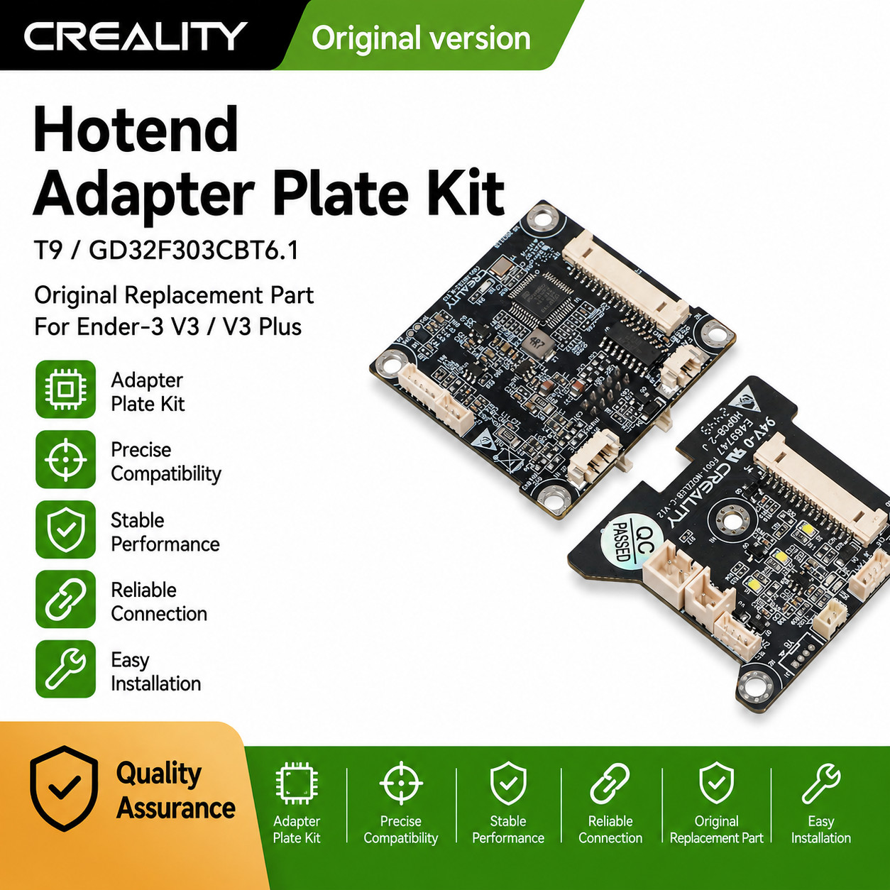 Creality Hotend Adapter Plate_T9_GD32F303CBT6_1 For Ender-3 V3_Ender-3 V3 Plus 
