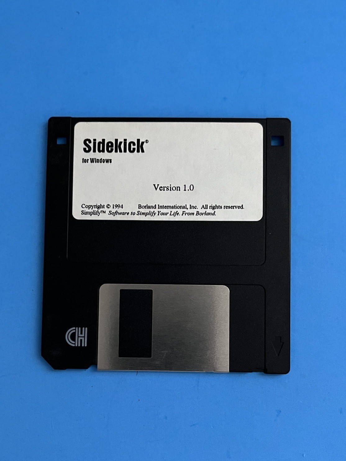 3.5-inch floppy disk for Sidekick for Windows Version 1.0