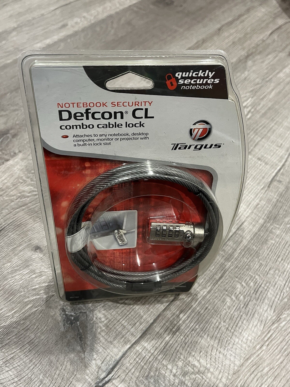 Targus Notebook Security DEFCON CL Serialized Combo Cable Lock Model: PA410U