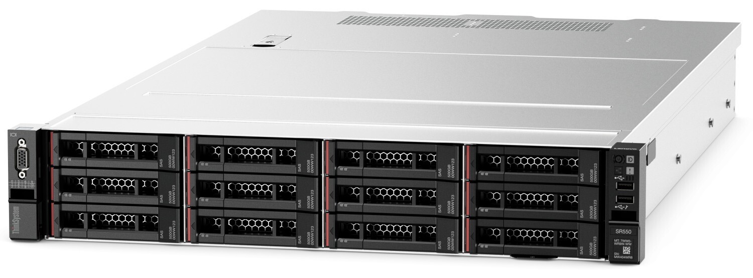 NEW 7X04CTO1WW LEN-THINKSYSTEM SR550 - OPEN BAY 2.5" CUSTOM TO ORDER