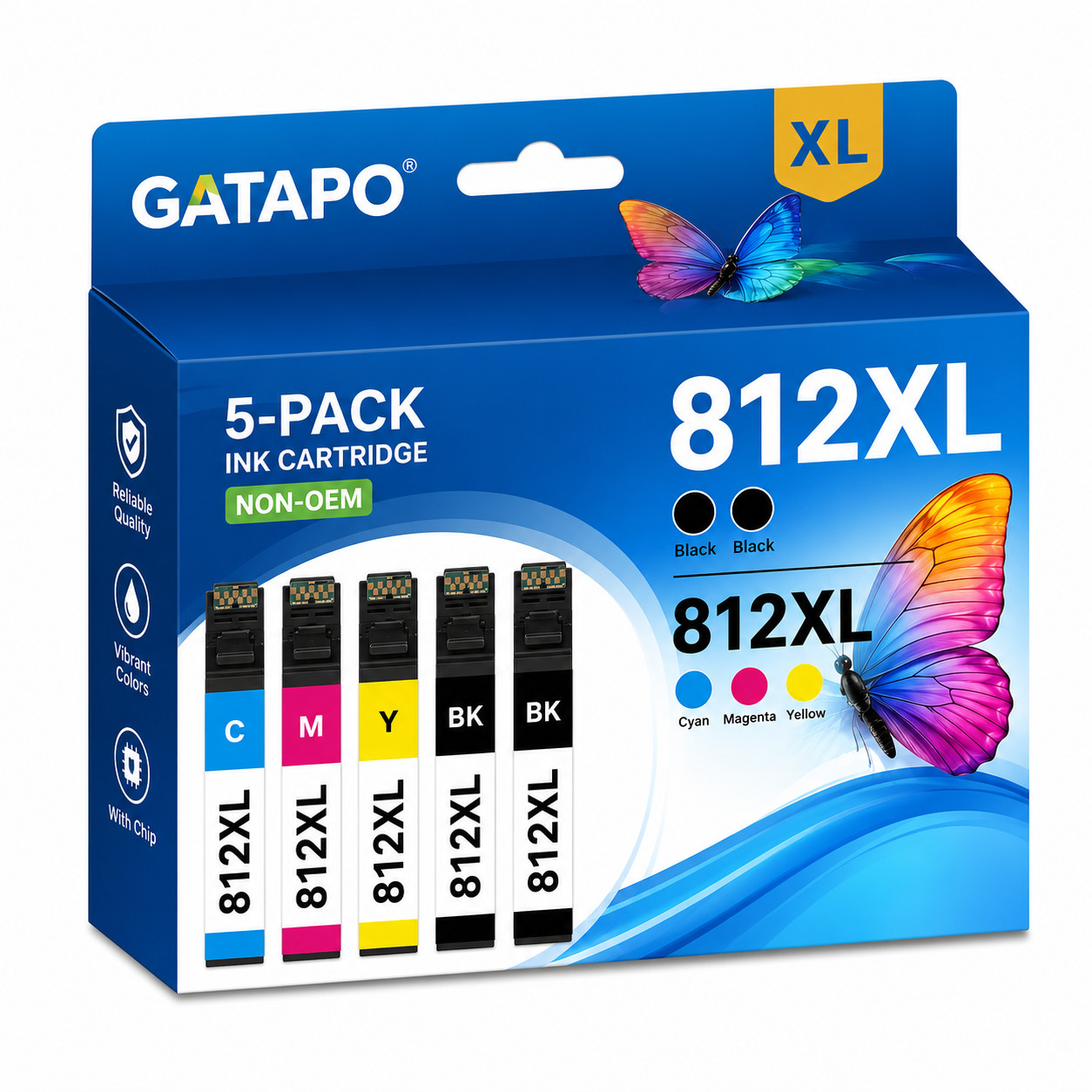 812XL-5PK Ink Compatible For   EC-C7000 Pro WF-7310 WF-7820 WF-7840