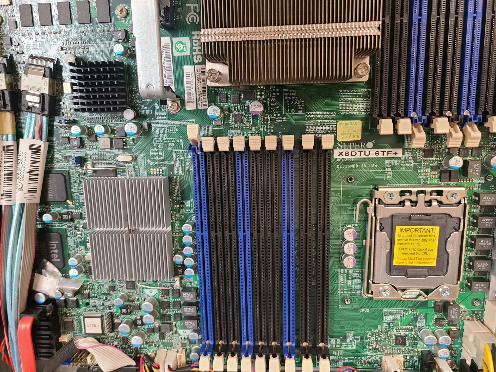 SUPERMICRO X8DTU-6TF+-REV2.01 Dual Xeon Socket LGA1366 Motherboard