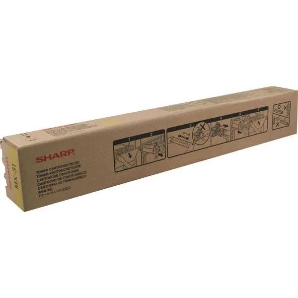 Genuine Sharp MX-31NTYA Yellow Toner - NEW SEALED