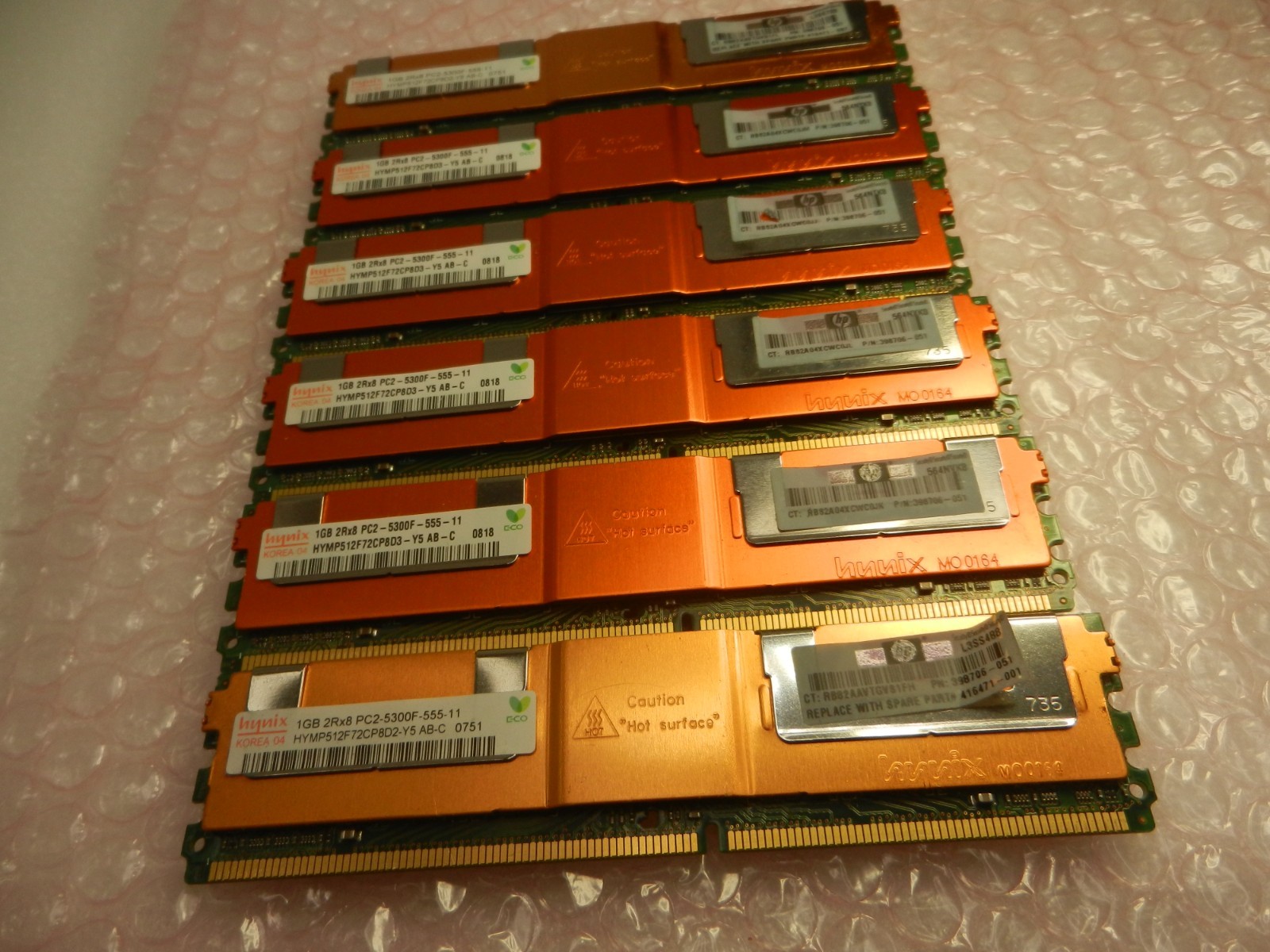 6X LOT - HYMP512F72CP8D3-Y5 Hynix 1GB DDR2 ECC PC2-5300 667Mhz 2Rx8 Memory 6GB t