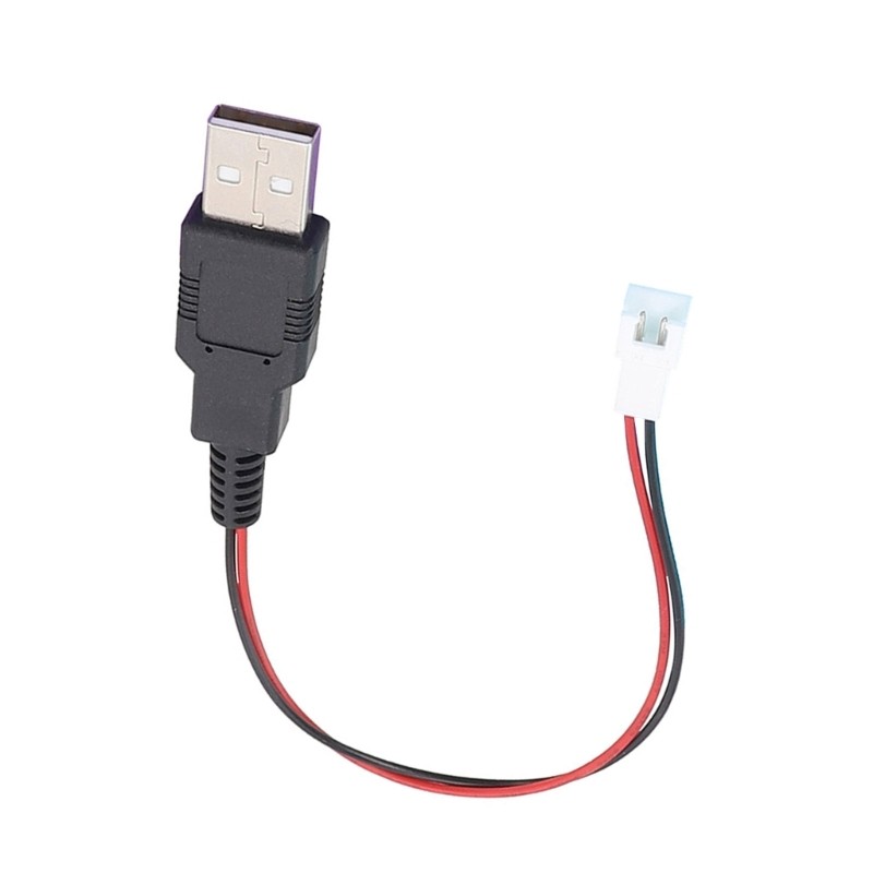 Durability USB A Male To XH2.54 2Pin Terminal Wire For DIY Project Power Supply