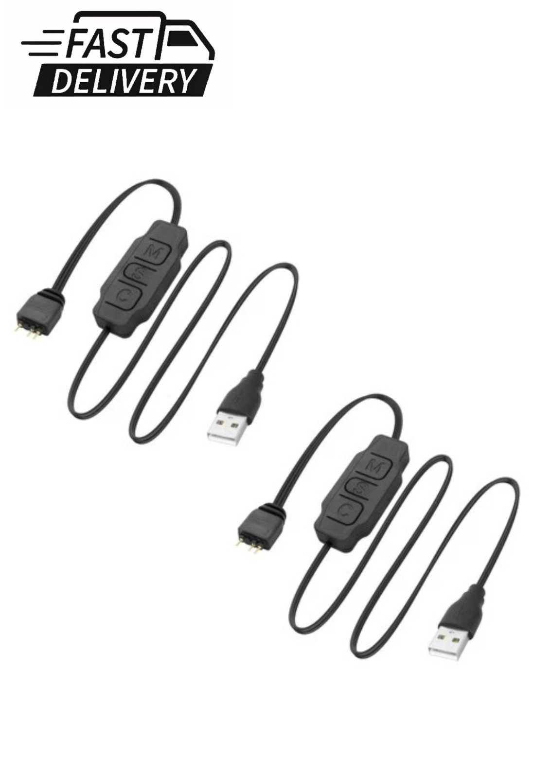 XMSJSIY 5V 3Pin ARGB Controller USB Power Supply RGB PC Fan LED...