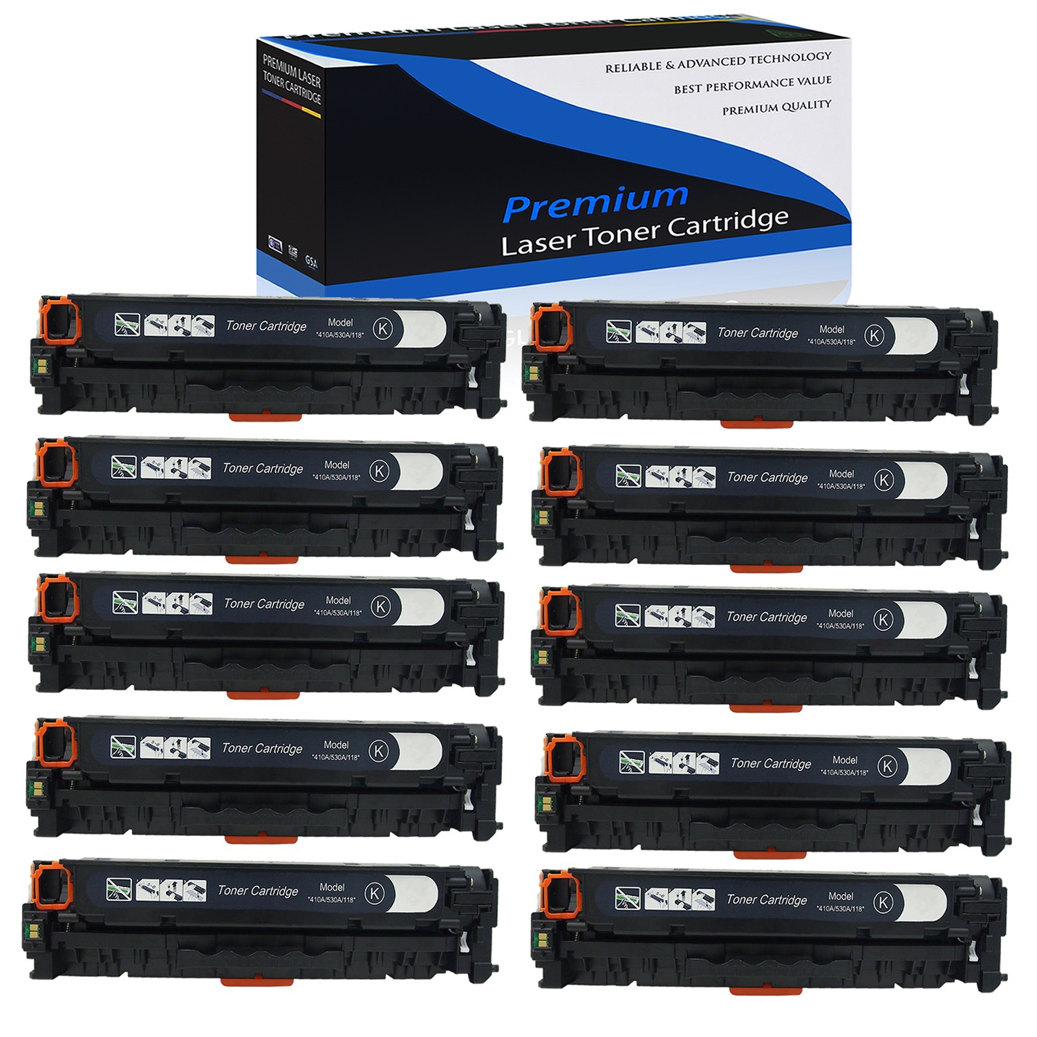 10PK CRG118 118 Black Toner for Canon 2661B001AA ImageClass MF8350Cdn LBP7200Cdn