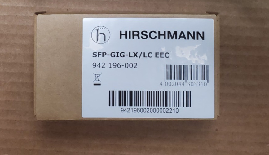 HIRSCHMANN SFP-GIG-LX/LC EEC 1000mb Gigabit SFP Singlemode 20km Module