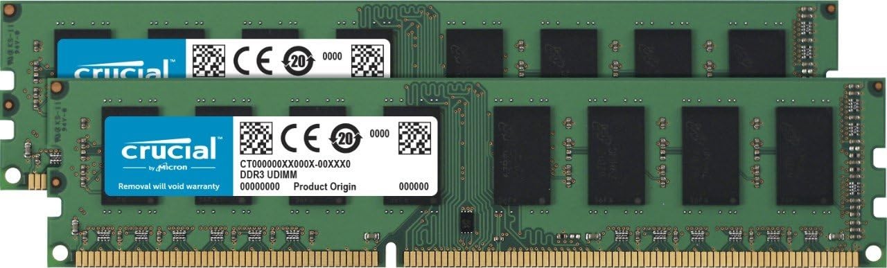 Crucial RAM 8GB Kit (2x4GB) DDR3 1333 MHz CL9 240-Pin Desktop Memory Non ECC