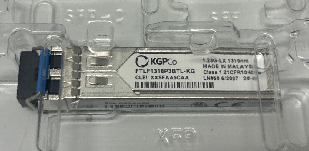 Open box 1pc of KGPCo  FTLF318P3BTL 1.25 Gb/s SFP-LX 1310nm LC 10km transceive
