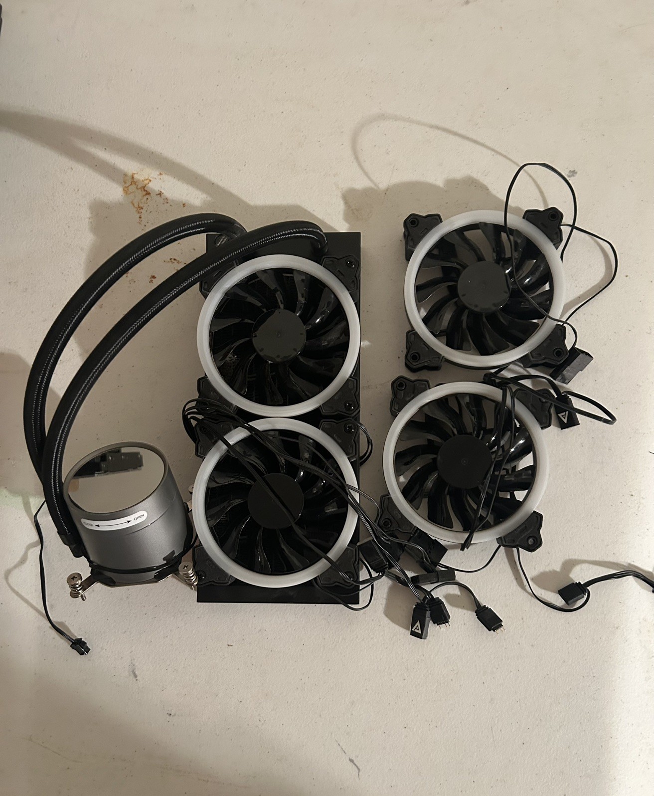 CyberPower OEM LGA1700 CPU Cooler With Two CyberPower OEM Computer Case Fans