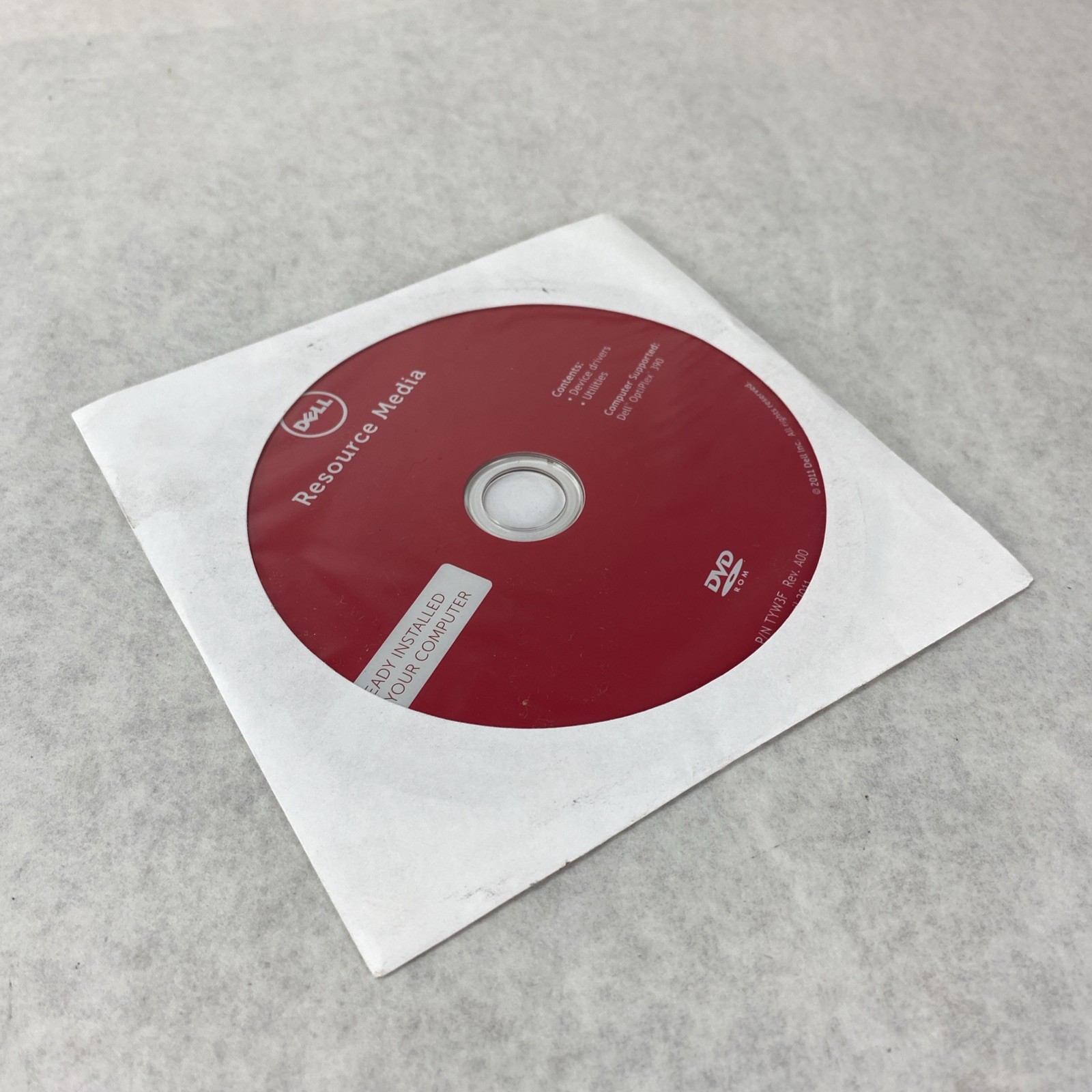 Genuine Dell 0745Y7 TYW3F OptiPlex 390 Resource Media DVD Drivers Utilities 