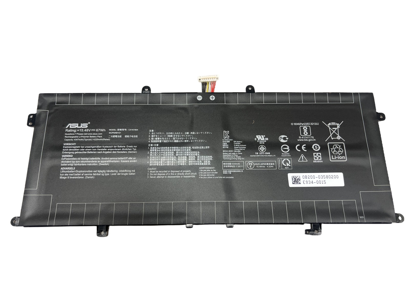 C41N1904 Original Battery For Asus C41N1904-1 UX325JA UX393JA UX425IA UX425JA