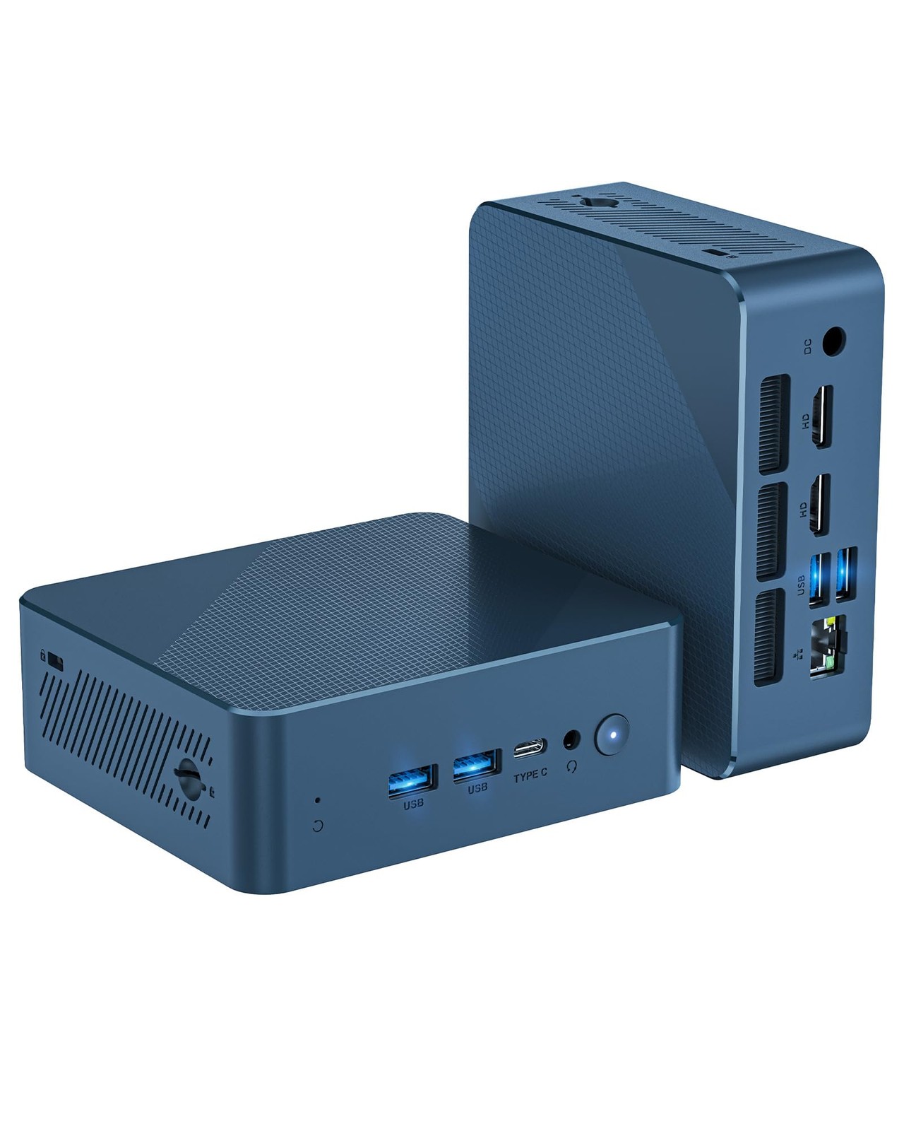 Glorlin Mini PC - Ryzen 5 3501U (up to 3.7GHz), 16GB DDR4 512GB SSD, Mini Des...