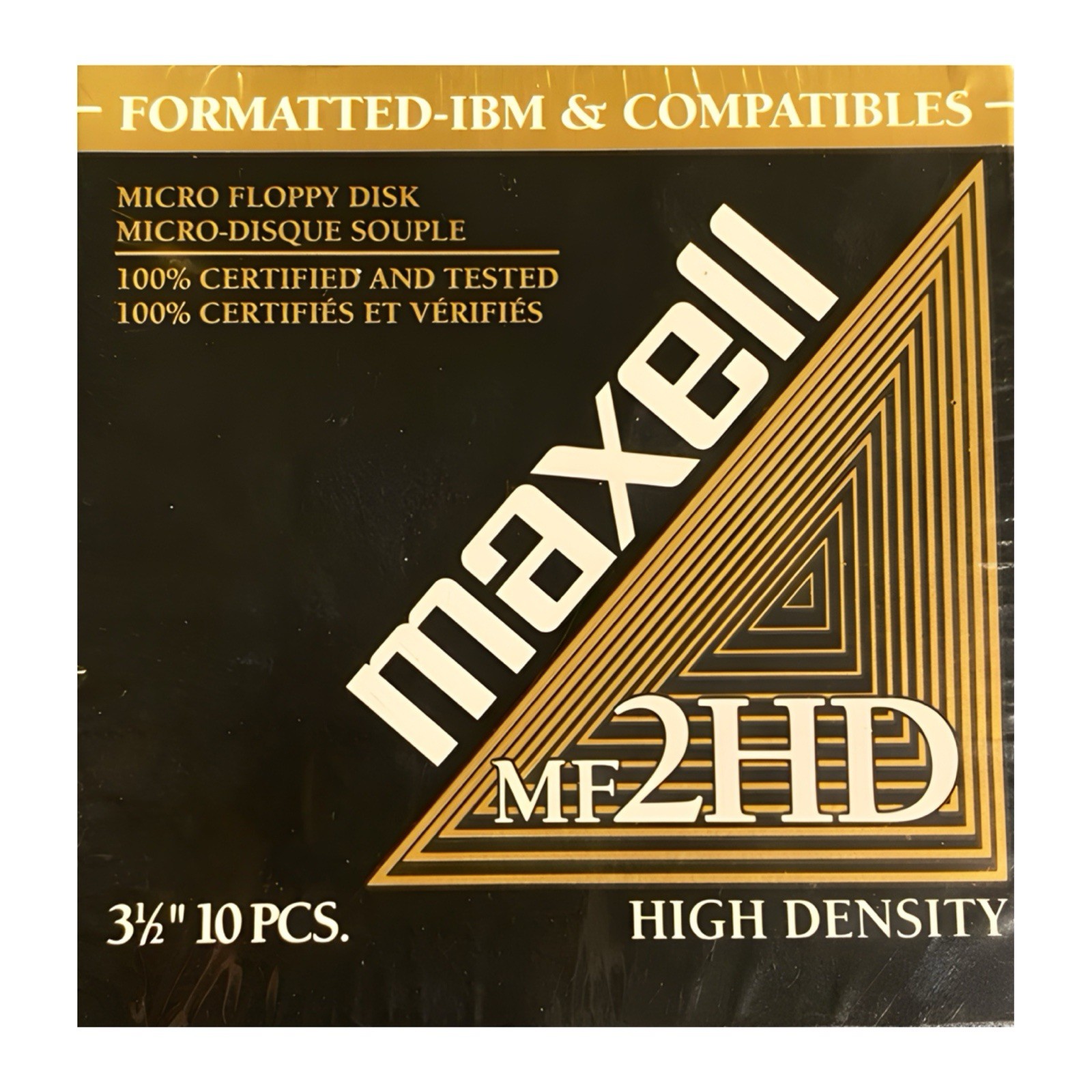 Maxell MF2HD High Density Floppy Disks 10 Pack Factory Sealed NEW OLD STOCK