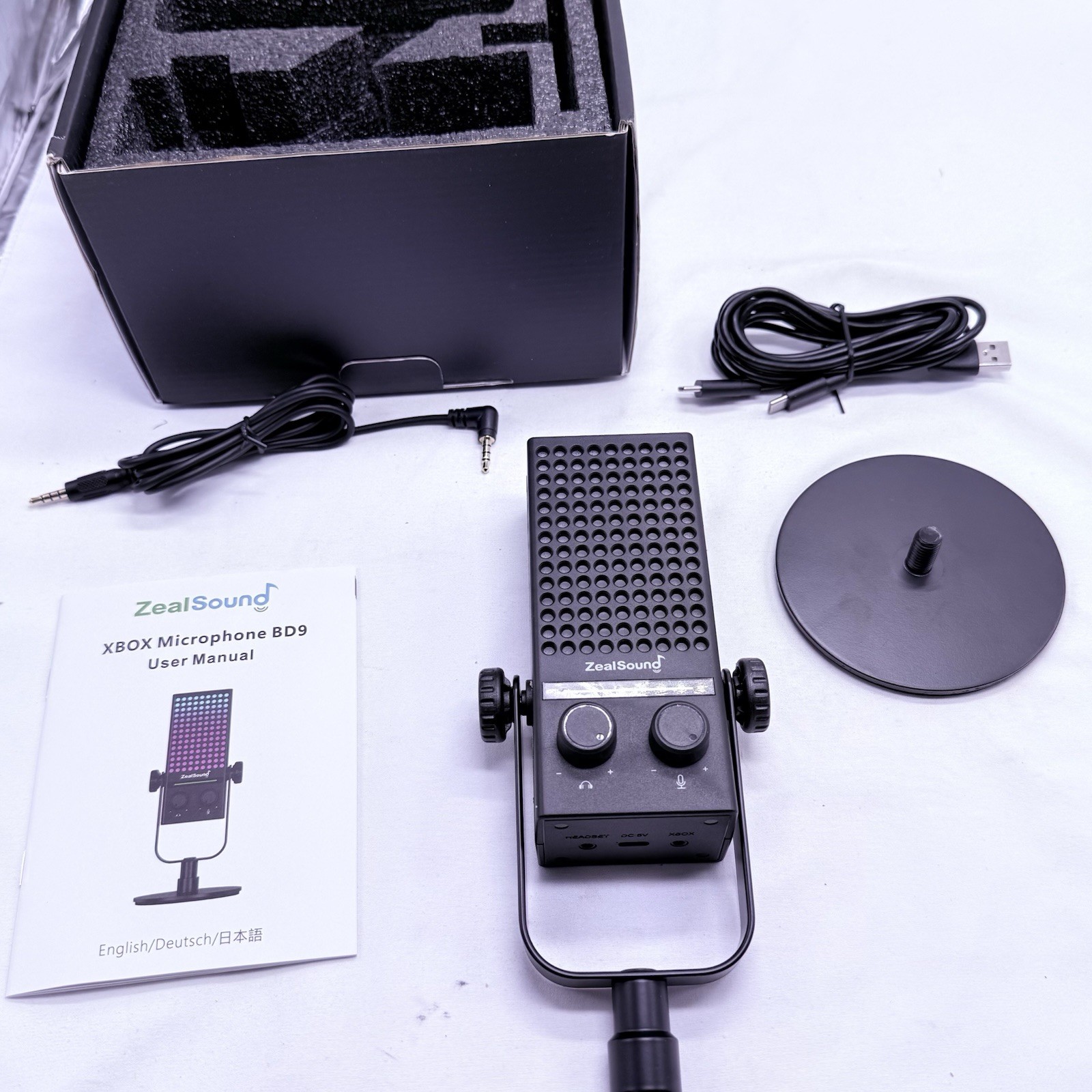 ZealSound Gaming Microphone for Xbox, PC & Mac, Noise Cancellation Streaming Mic