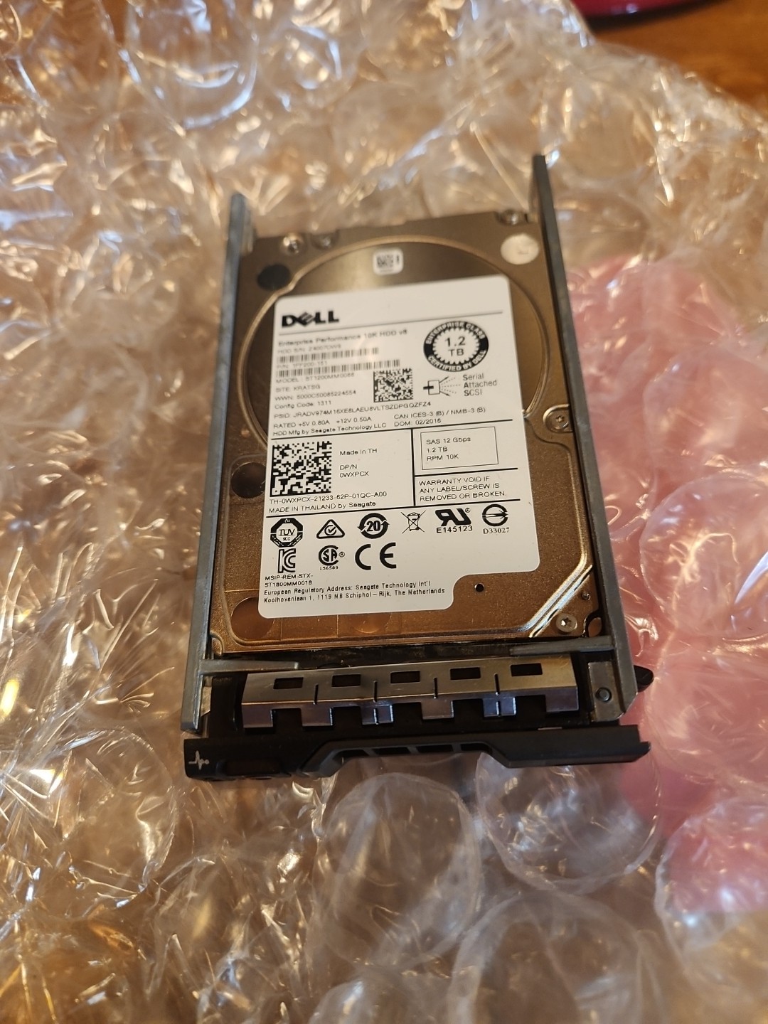 36RH9 DELL 1.2TB 10K SAS 2.5" 6Gb/s HDD 11G 12G KIT - NEW OPEN BOX