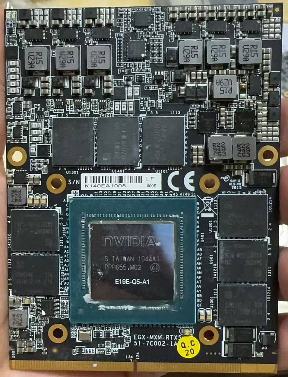 NEW Dell Alienware HP Clevo Quadro RTX5000 16GB MXM 3.0 Type B  VIDEO CARD