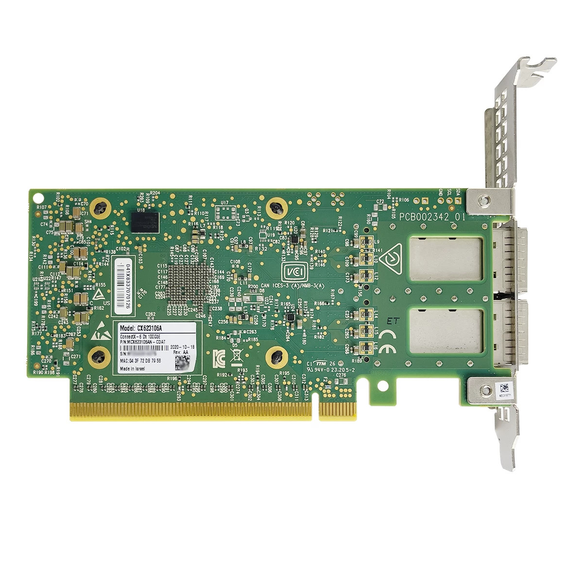 Mellanox MCX623106AN-CDAT 100GbE InfiniBand Network card