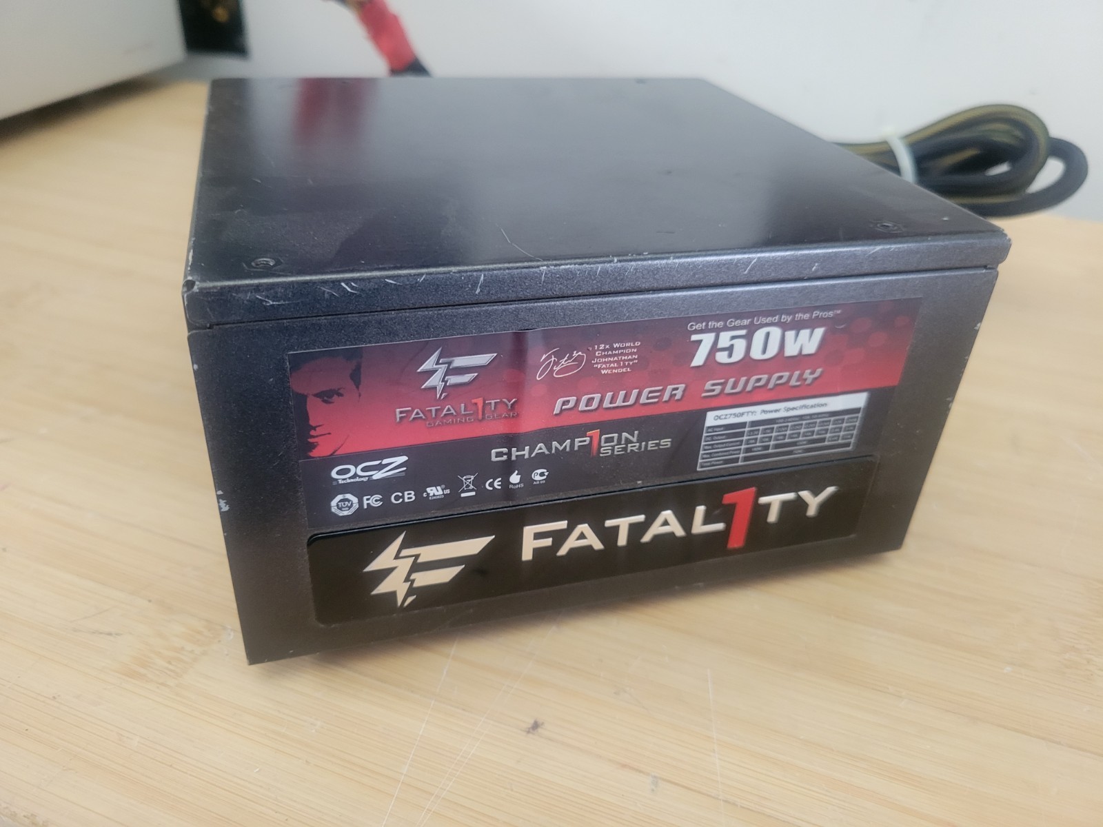BRAND NEW SEALED Fatal1ty Power Supply OCZ-750 WattS GAMING GEAR CHAMPION SERIES