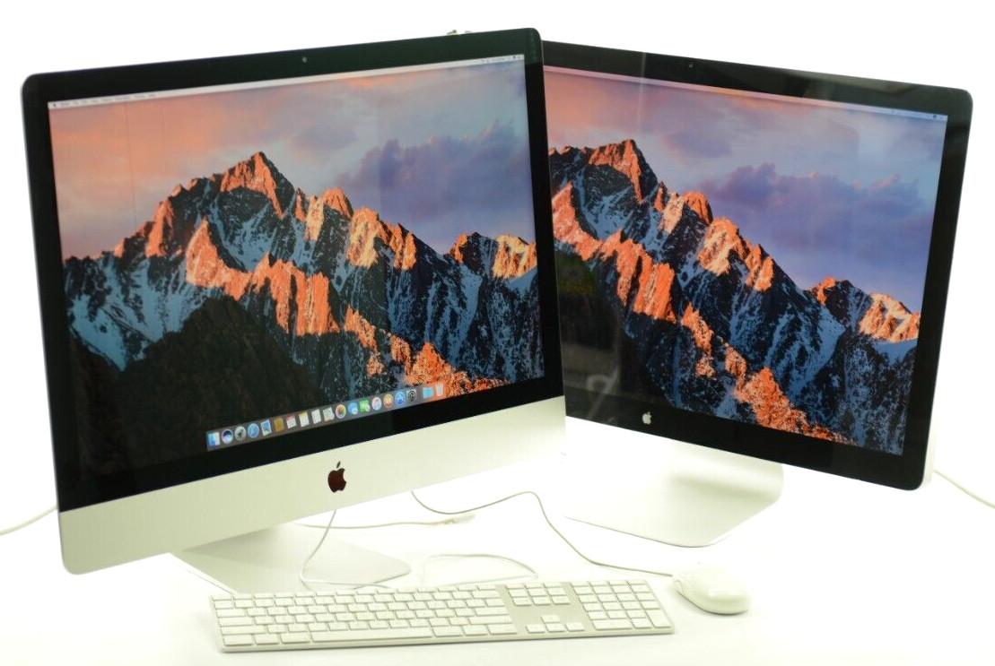 Apple iMac A1419 mid 2015 w/ A1407 Thunderbolt 27" Display & Mouse & KB Bundle