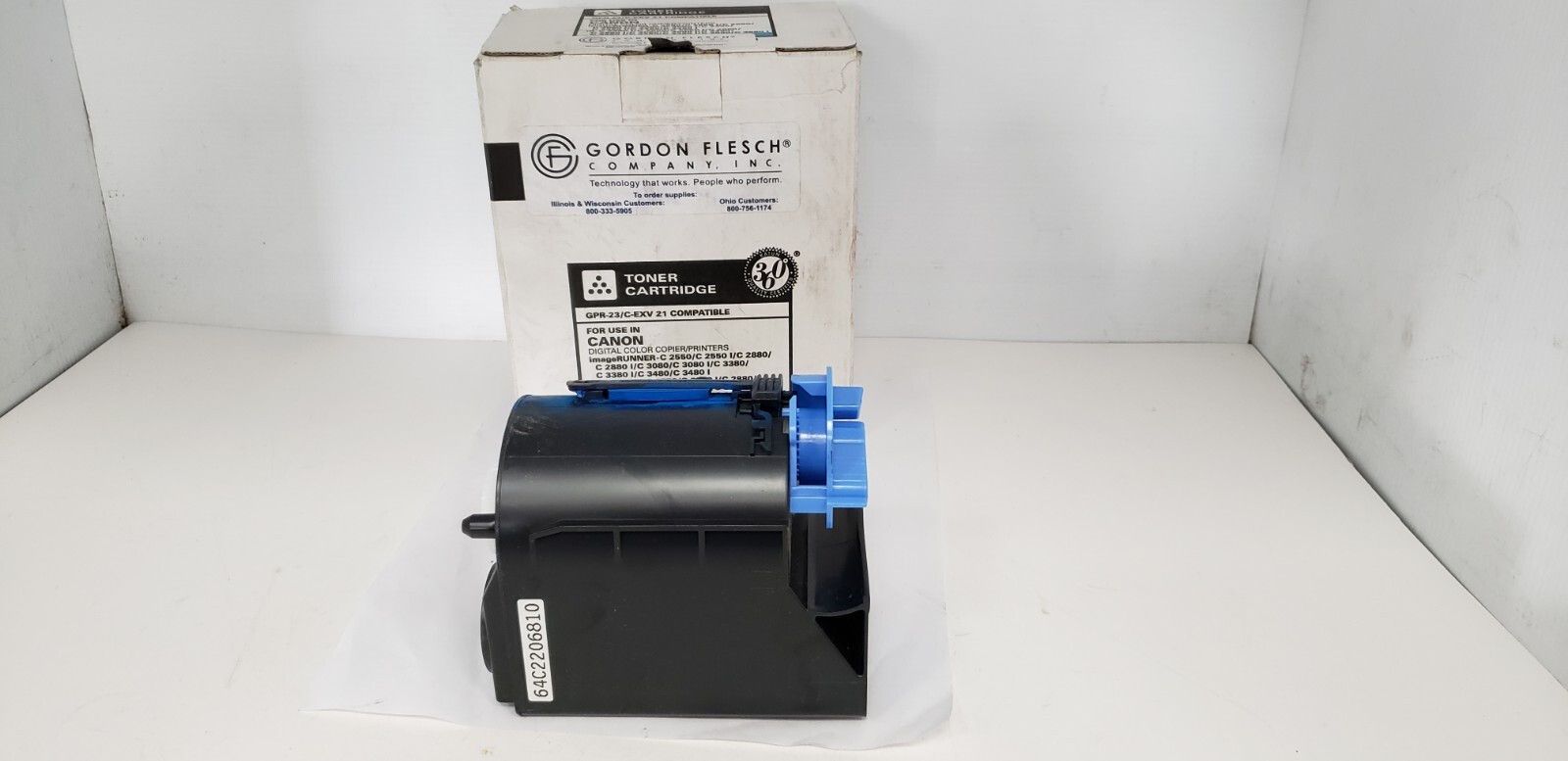 GORDON FLESCH REPLACEMENT CANON GPR-23/C-EXV 21 CYAN TONER CARTRIDGE, NIB