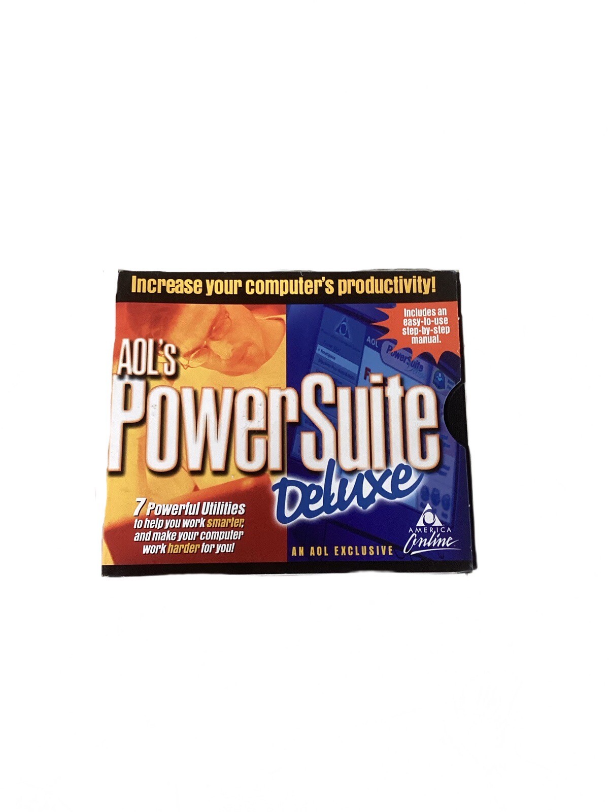 AOL's PowerSuite Deluxe America Online Windows 95 Vintage 1990s Software
