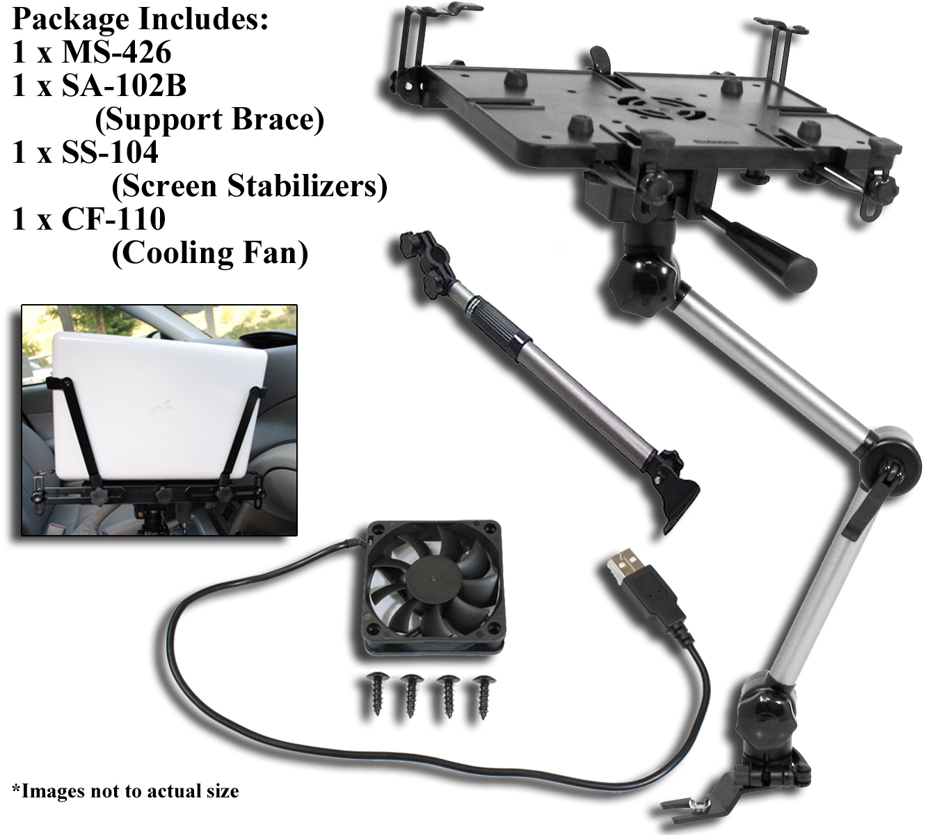 *Bundle Sale*Mobotron Standard Vehicle Laptop Mount, (MS-426B)