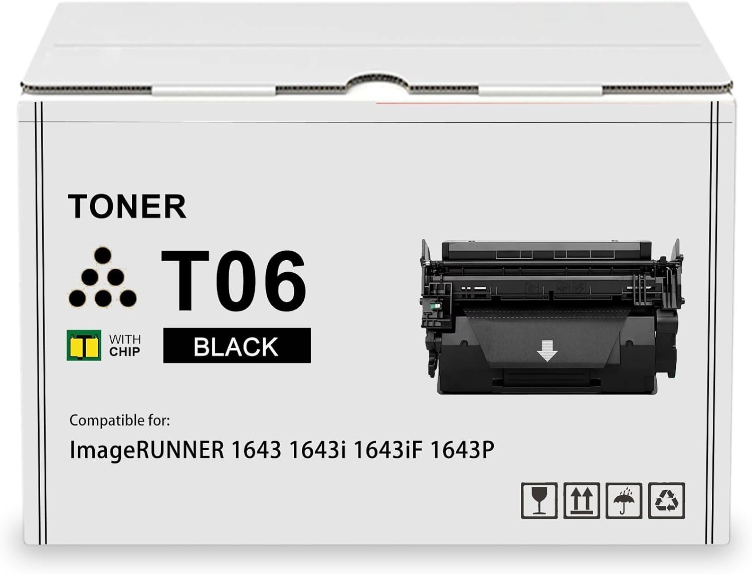 Compatible w/ Canon T06 Black Toner Cartridge for imageRUNNER 1643 1643iF 1643P