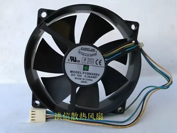 EVERFLOW F129025SU 9025 DC12V 0.38A 9CM 4-Wire Speed Control Cooling Fan