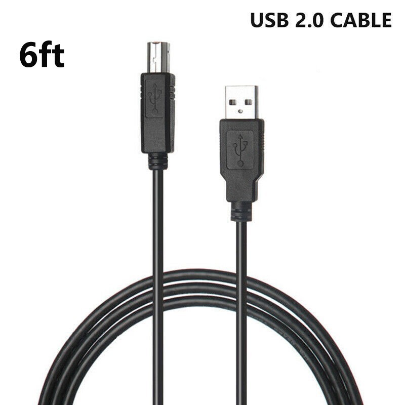  6ft USB 2.0 Power Cord Cable For Alesis V49 49-Key USB-MIDI Keyboard Controller