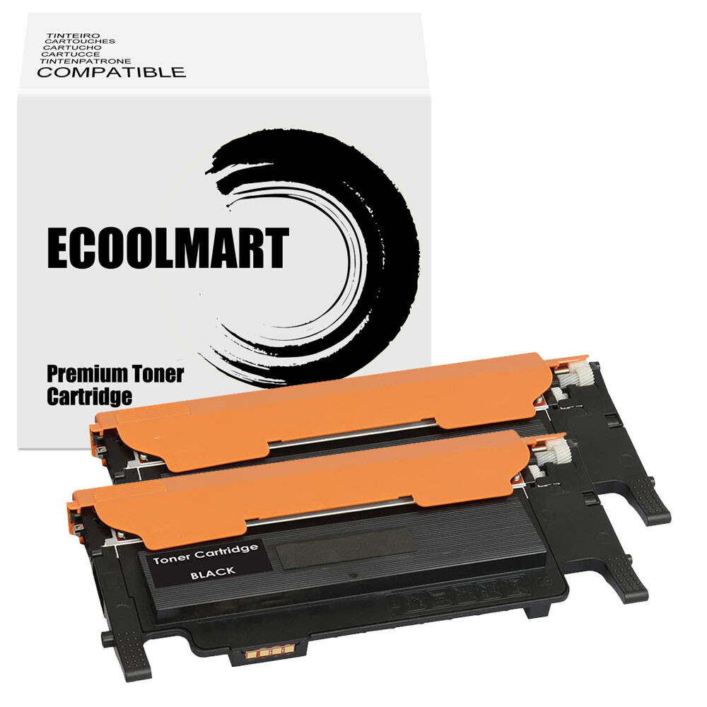 2PK Black Toner for Samsung CLP-320 CLP-321N CLP-325 CLX-3185FW CLT-K407S