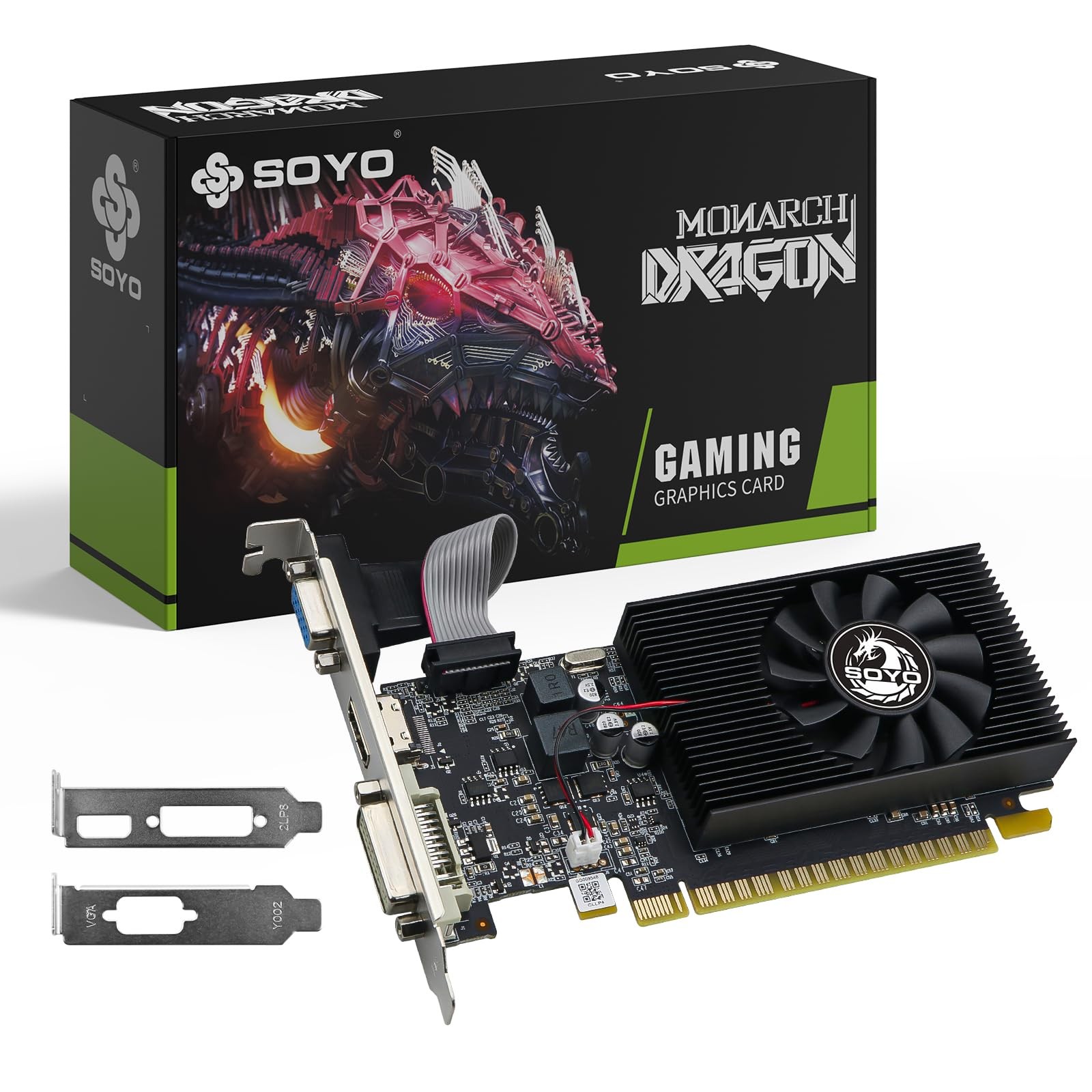 SOYO GeForce GT 740 4GB DDR3 Low Profile Graphics Card, 128-Bit 384SP...