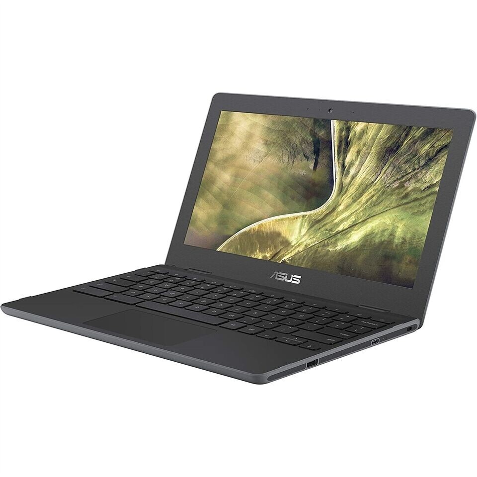 ASUS C204EE-YS01 - 11.6" Intel Celeron N4000 4GB RAM 16GB Dark Gray, WORKS GOOD