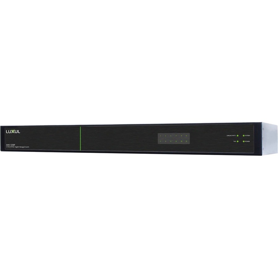 Luxul 12-Port/8 PoE+ Gigabit Managed Switch