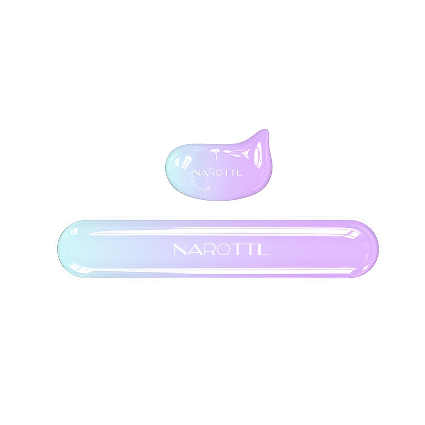 Ergonomic Silicone Gel Keyboard and Mouse Wrist Rest Set, Slow-Rebound Wrist ...