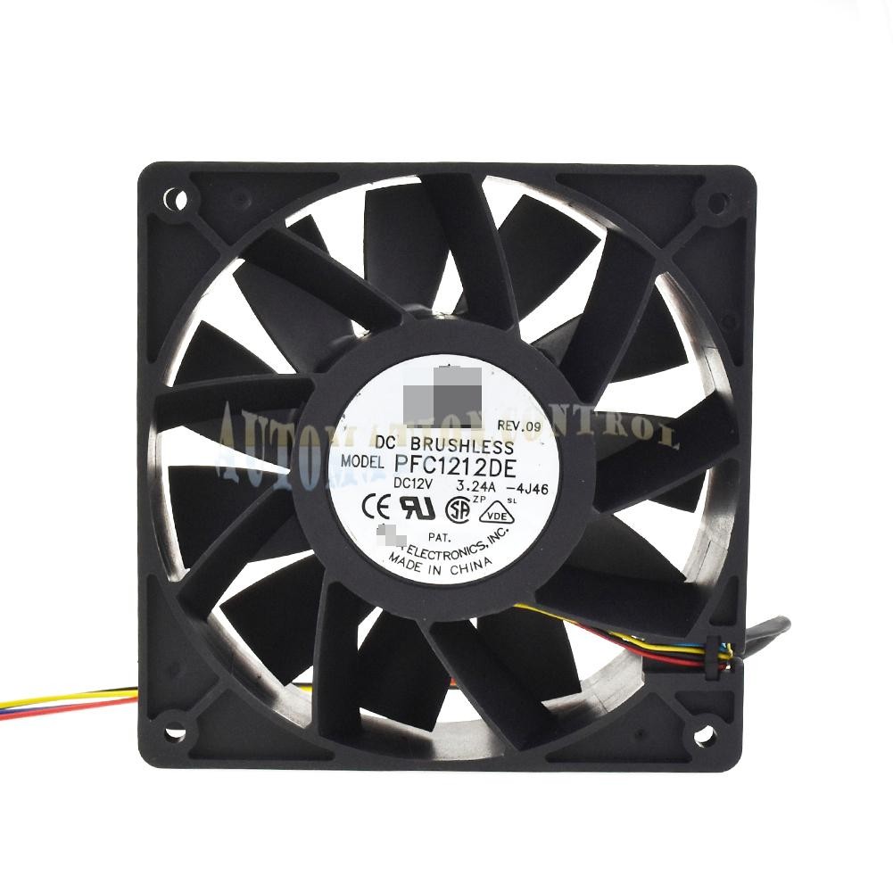 For Delta 12CM PFC1212DE DC12V 4.8A 12038 Violent General Cooling Fan 4Pin