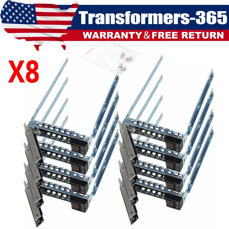 8PCS R640 R740 SAS SATA 2.5" HDD Tray Caddy w/Screw DXD9H For DELL Gen14
