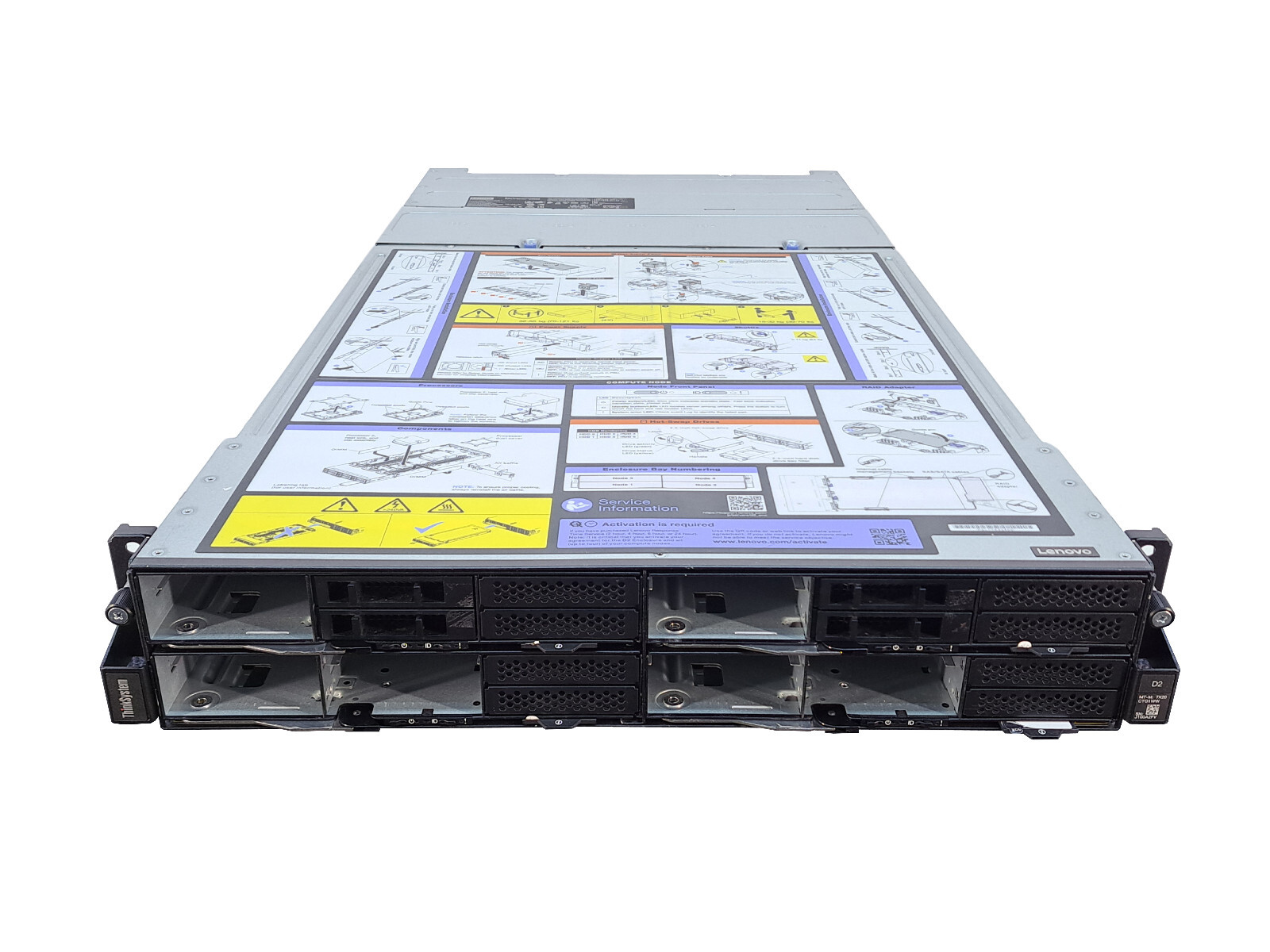 Lenovo ThinkSystem 7X20 2U Barebone Server w/ 4x SD530 Nodes