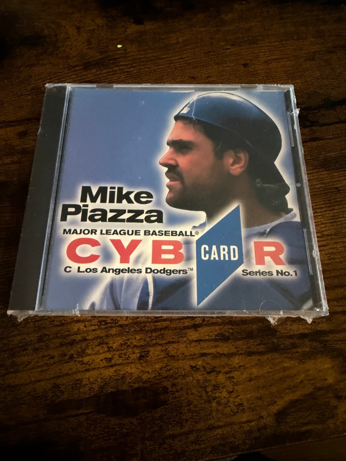 1996 ML BASEBALL CYBER CARD Mike Piazza NEW SEALED CD-ROM