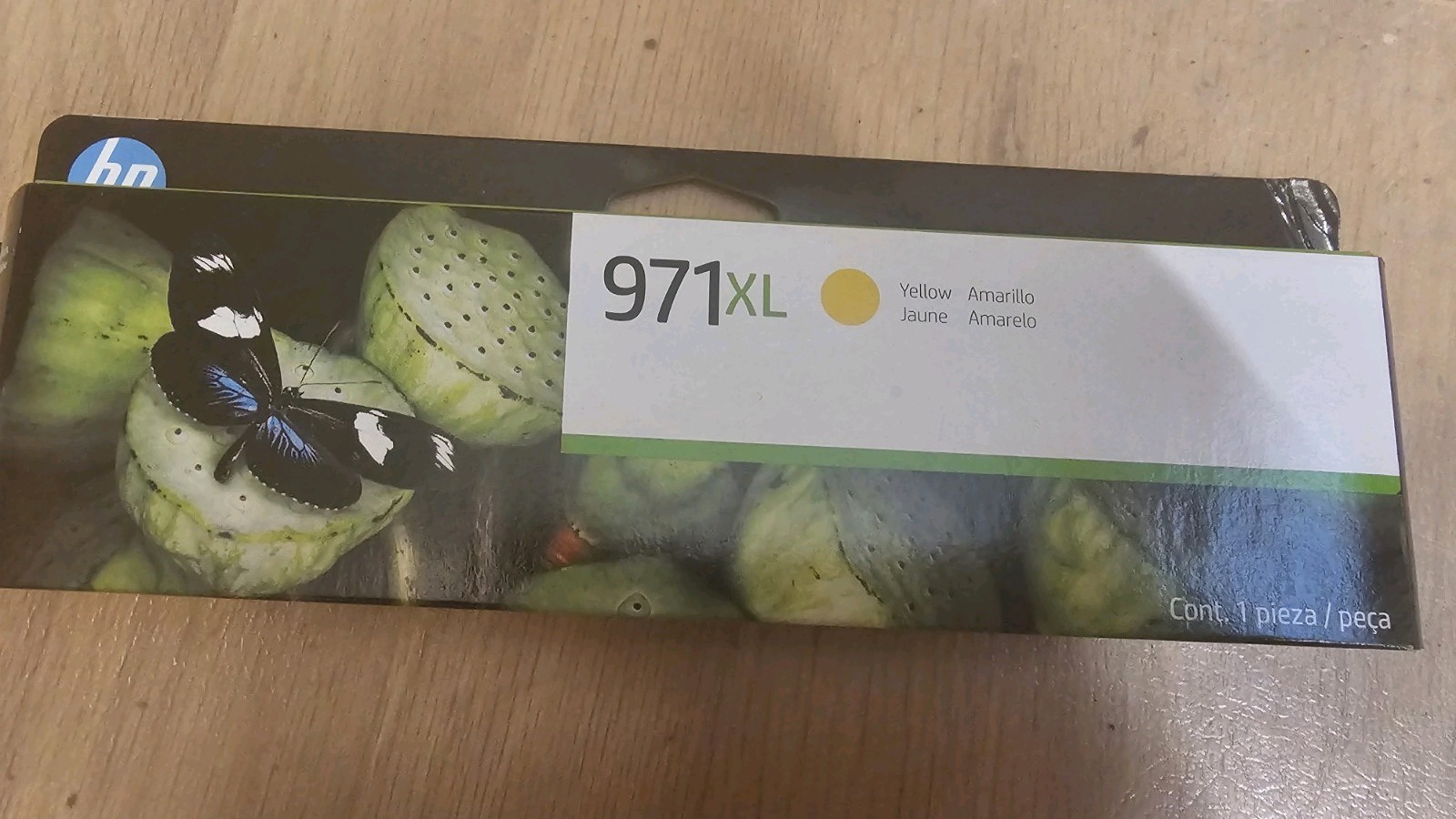 HP 971 XL CARTRIDGE YELLOW New Sealed GENUINE, ORIGINAL . EXP MAR 2025