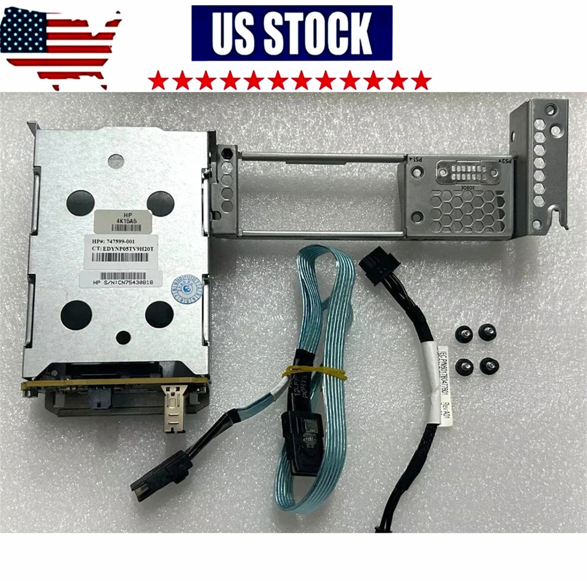 777280-001 HP DL380 G9 2xSFF HDD Backplane w/Cables 747599-001 777840-001 USK