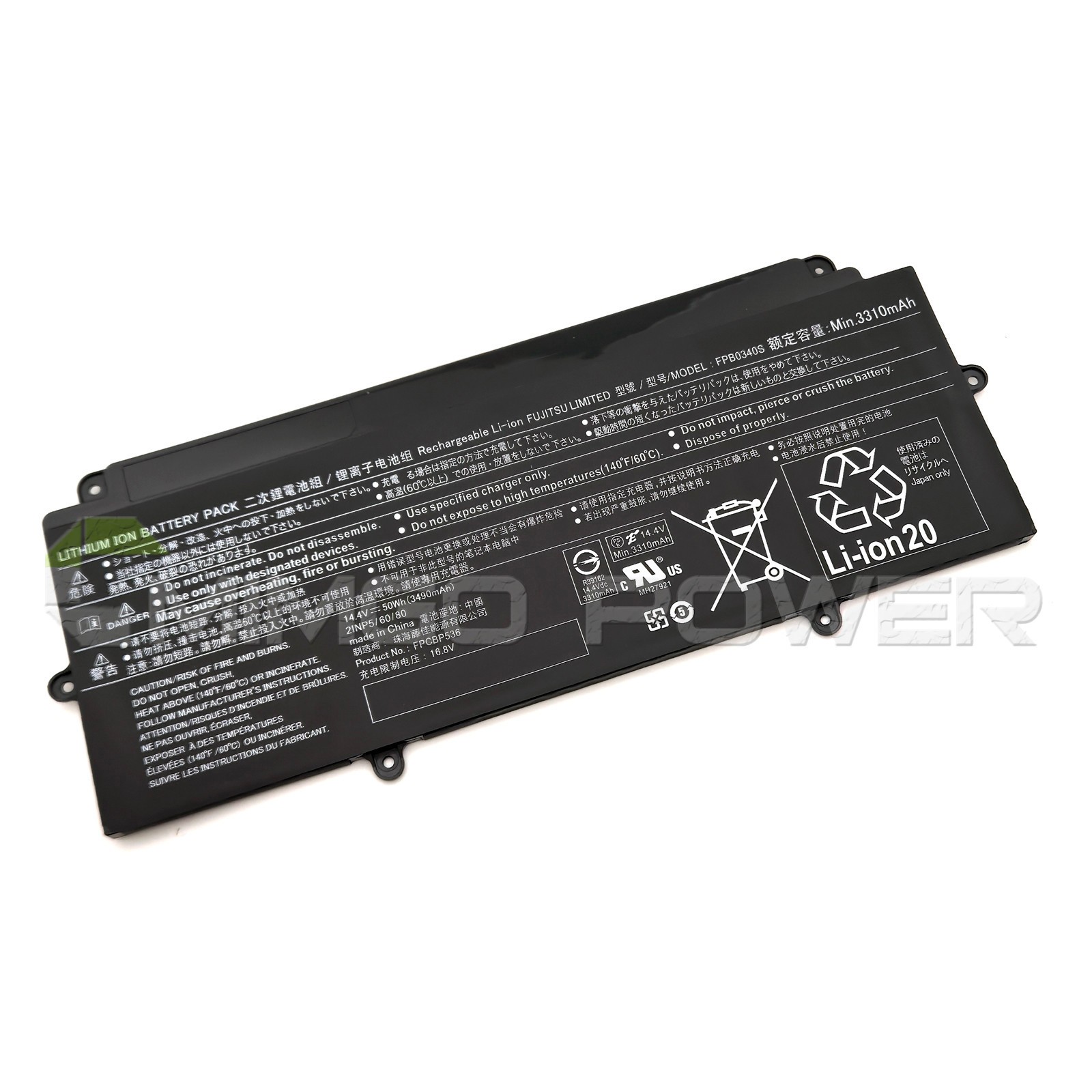 New Genuine FPB0340S FPCBP536 Battery for Fujitsu LifeBook U937 U938 U939 U939X