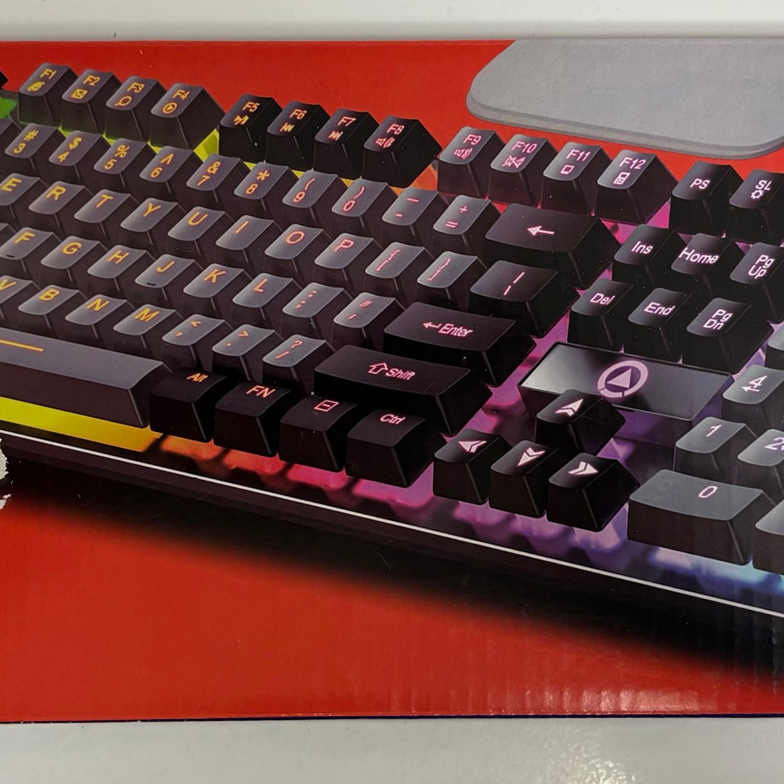  K500 Wired USB E-Sport 7 Color Backlight Gaming Keyboard